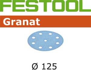 Festool 497178 Discos de lijado Granat STF D125/90 P500 GR/100