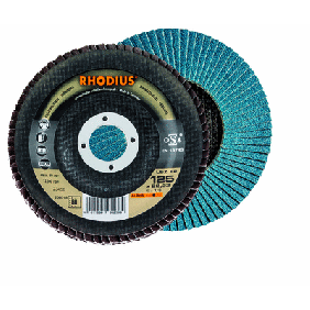 Rhodius 204015 LSZ F2 Disco de láminas Acero/Inox 125 x 22,23 mm K40