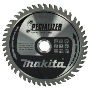 Makita Accesorios B-56764 Hoja de sierra especializada HM 165 x 20 x 48T espesor 1,25mm
