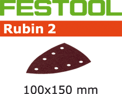 Festool Accesorios 577574 Hojas de lija Rubin 2 STF Delta/100x150/7 P100 RU/50