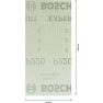 Bosch Professional Accesorios 2608900757 Red de lijado Expert M480 para lijadoras de órbita aleatoria 93 x 186 mm, K220, 50 piezas - 4