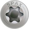 SPAX 1197000500503 Tornillo de acero inoxidable 5 x 50 mm, cabeza avellanada, T-STAR plus T20 - 200 piezas - 5