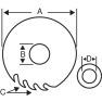 Bahco 8501-18S Hojas de sierra circular para aluminio y plástico en inglete - 1
