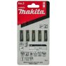 Makita A-85852 Hoja de sierra de calar NO2 5 piezas - 1