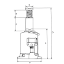 Weber-Hydraulik 2705013 AX15-230* gato hidráulico 15000 kg - 2