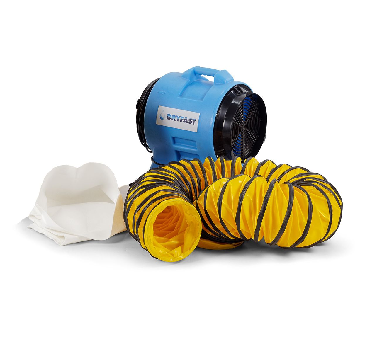 Dryfast DAF3000LSAU/10 Ventilador axial + 1 bolsa de polvo + 1 manguera de transporte de aire de 10 m