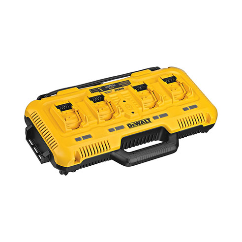 DeWalt Accesorios DCB104-QW XR Cargador rápido de 4 puertos 10,8 - 18 voltios y FlexVolt