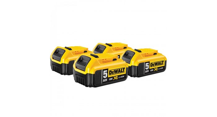 DeWalt Accesorios DCB184QUARTET DCB184 Paquete de 4 - 4 baterías de 18 voltios 5.0Ah Li-Ion