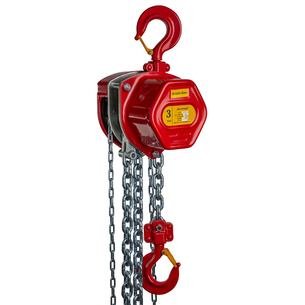DELTA RED VS.0.04103000 Polipasto manual de cadena High-Speed Premium 3 t 1 pieza sin cadena