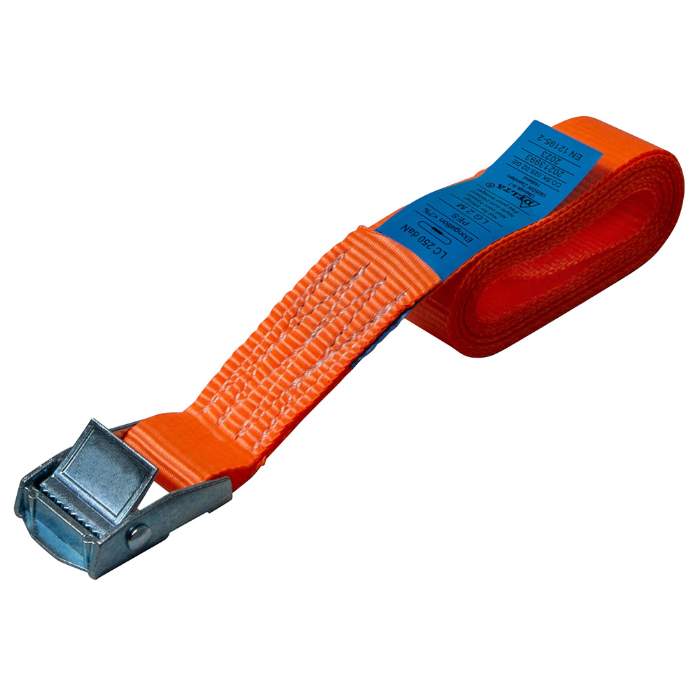 DELTASLING CO.SK.025.04.OR Cinta de amarre con hebilla - 25 mm x 4 metros - 125 daN - Naranja