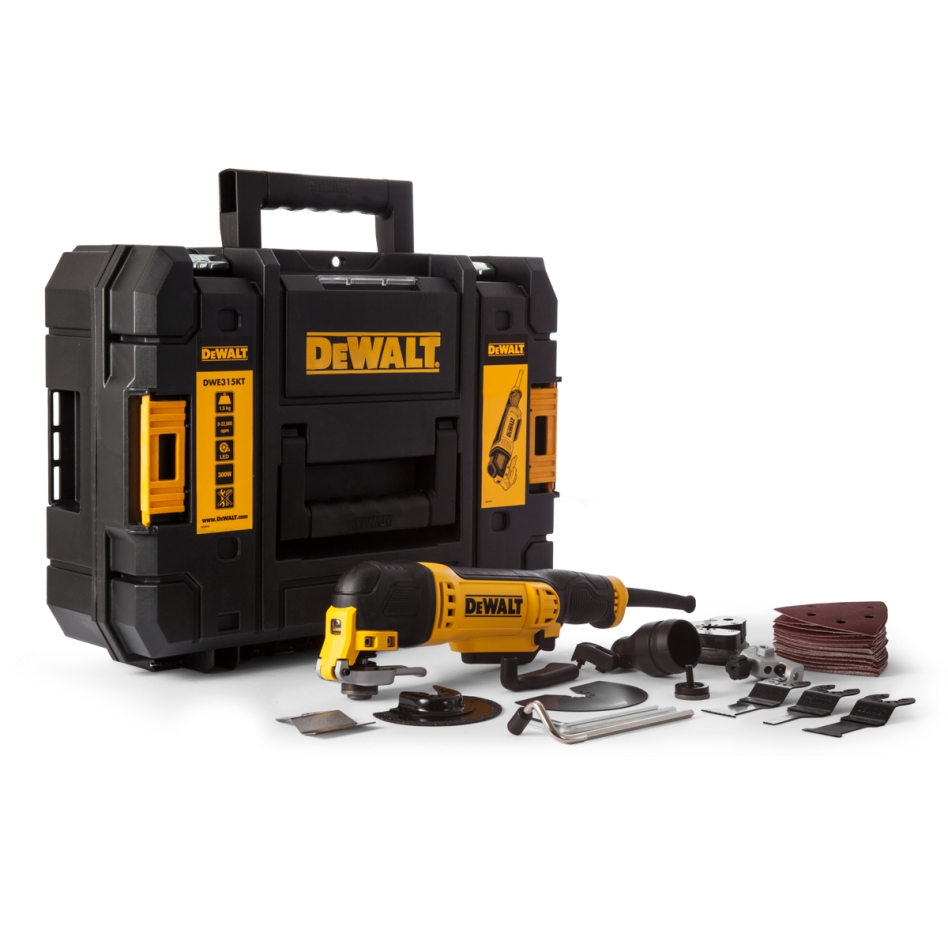 DeWALT DWE315KT-QS Multiherramienta oscilante de 300 vatios