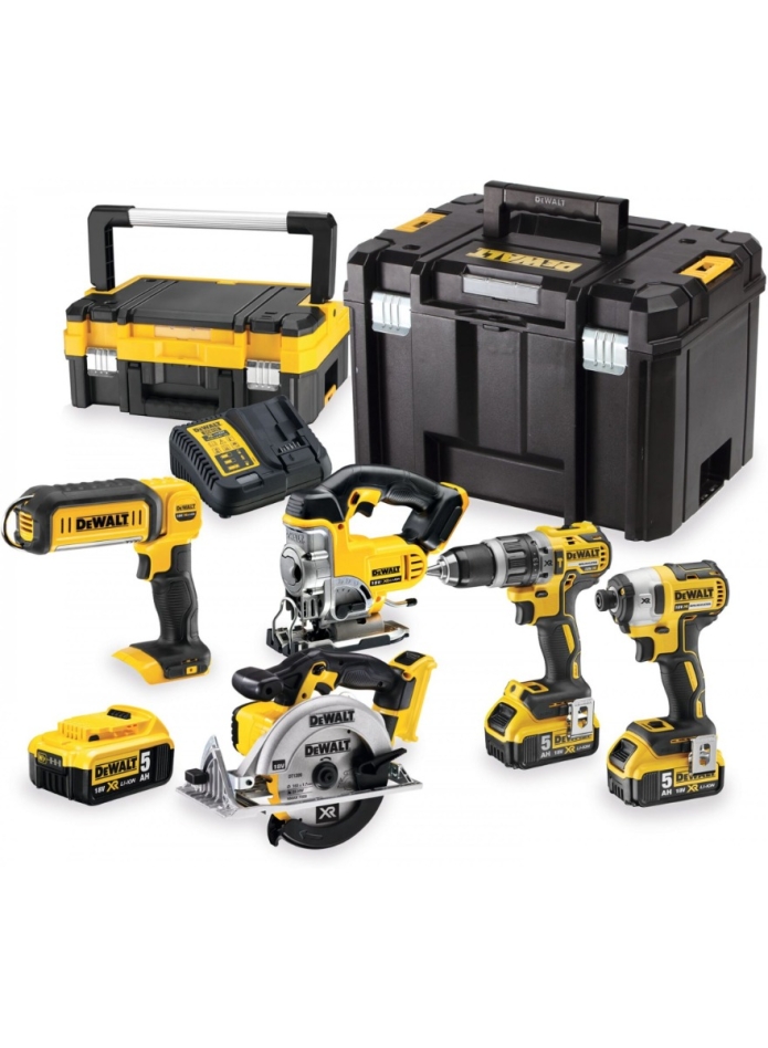 DeWalt DCK551P3T-QW Juego combinado 18V 3 x 5,0Ah - Juego especial 5 piezas