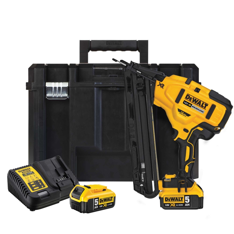 DeWalt DCN650P2-QW Acabadora 18V 5.0Ah Li-Ion 15 Calibre 32 - 64 mm