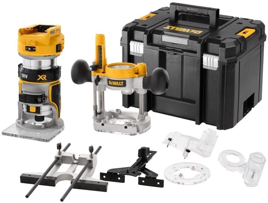DeWalt DCW604NT-XJ Fresadora de bordes sin cable 18V excl. baterías y cargador