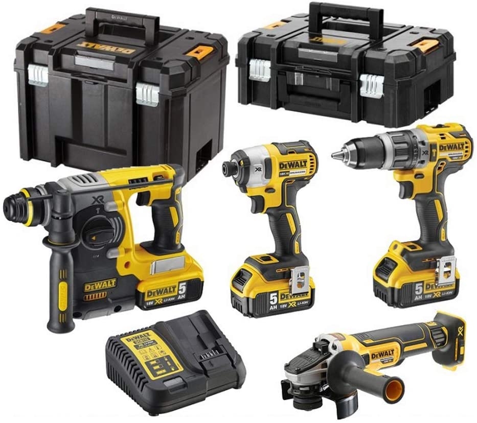 DeWalt DCK422P3T-QW 4 piezas Combopack XR 18 Voltios 3 x 5,0 Ah Li-Ion en TSTAK