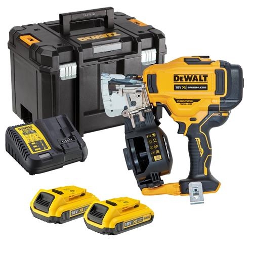 DeWalt DCN45RND2-QW Clavadora para tejados Batería de iones de litio de 18 V y 2,0 Ah