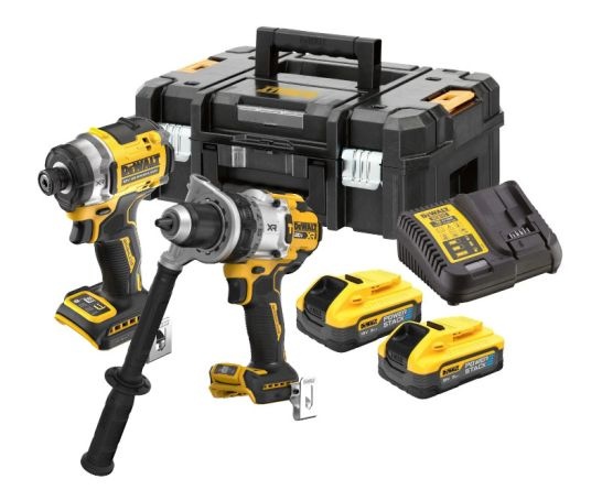 DeWalt DCK2200H2T-QW Kit doble 18V XR Premium: DCD1007 + DCF860 - 2 x 5Ah Powerstack en TSTAK