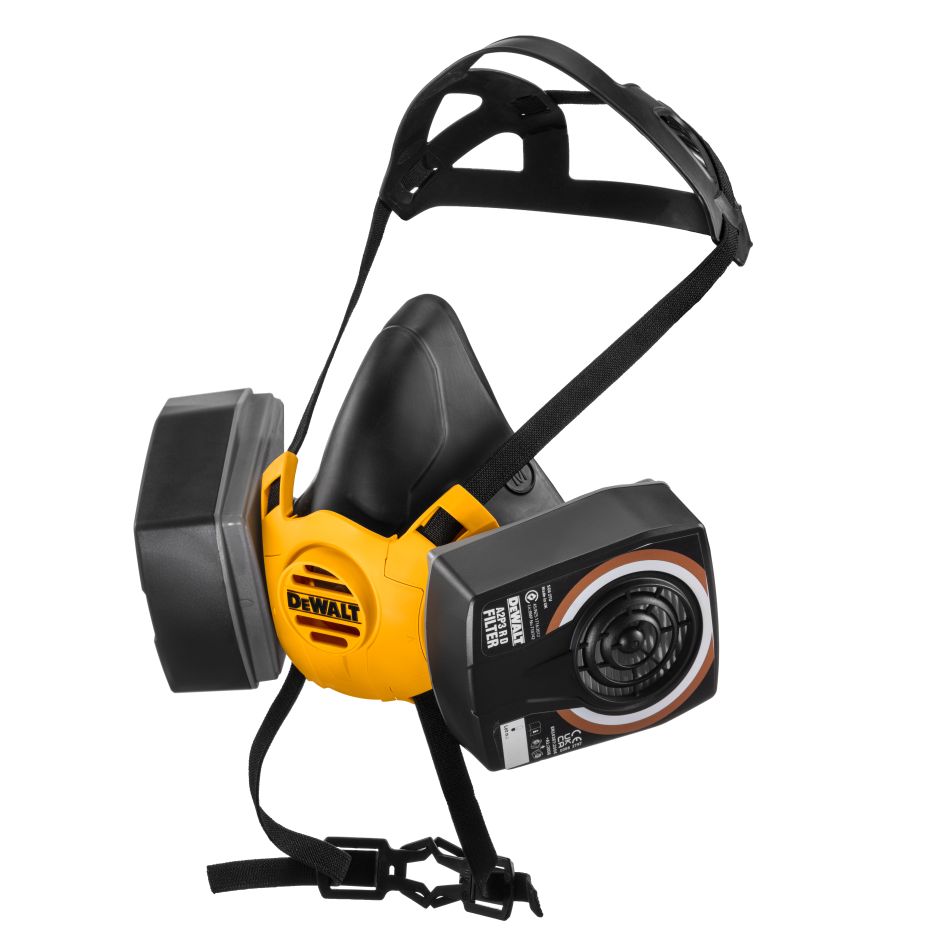DeWalt Accesorios DXIR1HMLA2P3 Media máscara ligera con filtros A2P3 - Talla L