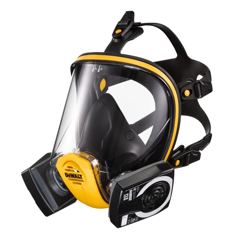 DeWalt Accesorios DXIR1FFMLP3 Máscara completa reutilizable ligera con filtros P3 - Talla L