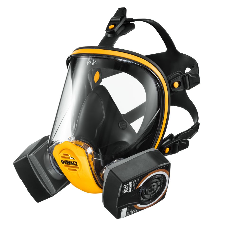 DeWalt Accesorios DXIR1FFMMA2P3 Máscara completa reutilizable y ligera con filtros A2P3 - Talla M