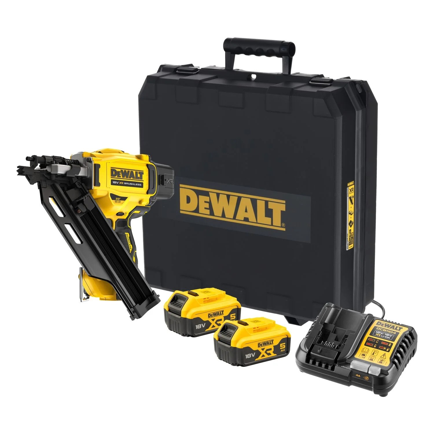 DeWalt DCN930P2-QW Clavadora de tiras 50-90 mm 2 velocidades 18V 5.0Ah en TSTAK