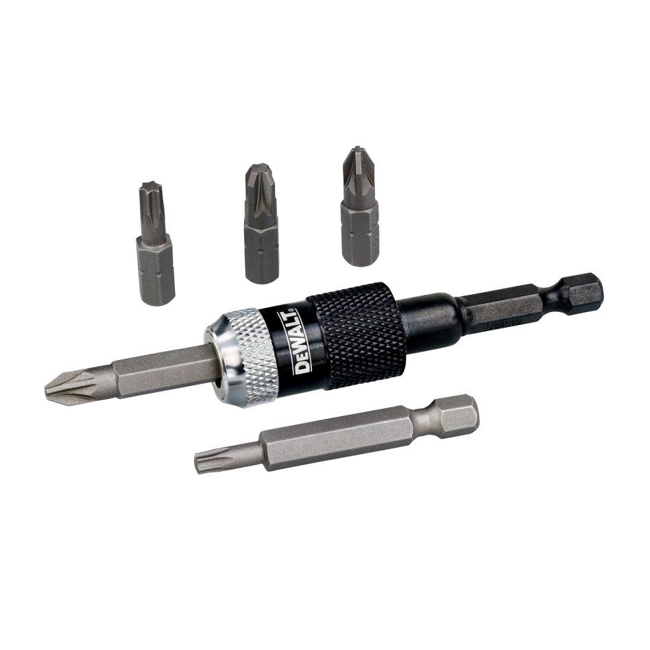 DeWalt Accesorios DT71514-QZ Adaptador de puntas para tornillos Compact Rapid + puntas 6 piezas