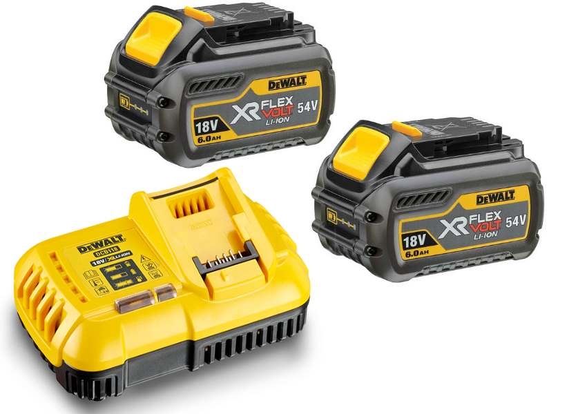 DeWALT Accesorios DCB118T2-QW DCB118T2 FlexVolt Starter Kit - 2 x FlexVolt batería 54V 6.0Ah Li-Ion + DCB118 Cargador rápido