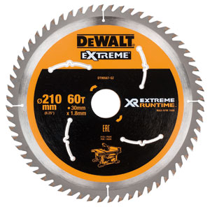 DeWalt Accesorios DT99567-QZ XR Hoja de sierra circular 210 x 30 mm 60T