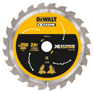 DeWalt Accesorios DT99571-QZ Hoja de sierra circular 250mm x 30mm 24T CSB