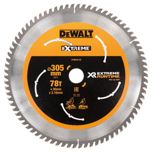 DeWalt Accesorios DT99576-QZ Hoja de sierra circular XR 305mm x 30mm 78T CSB