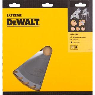 DeWalt Accesorios DT4226-QZ DT4226 Hoja de sierra HM 250 x 30T diente intercambiable, positivo 20