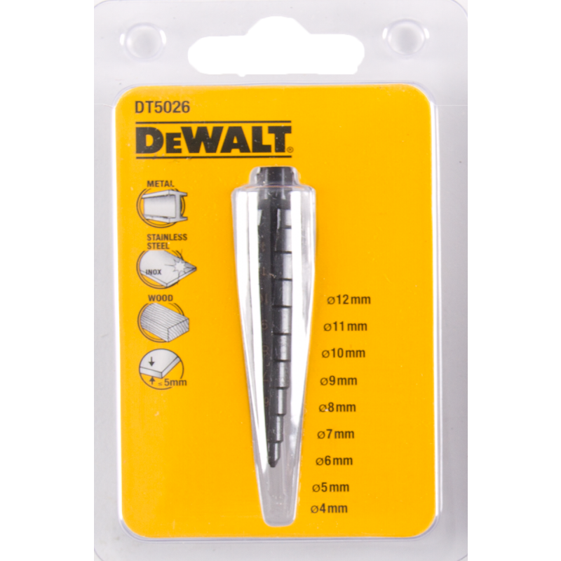DeWALT Accesorios DT5026-QZ Extreme IMPACT Broca escalonada para metal 4-12mm