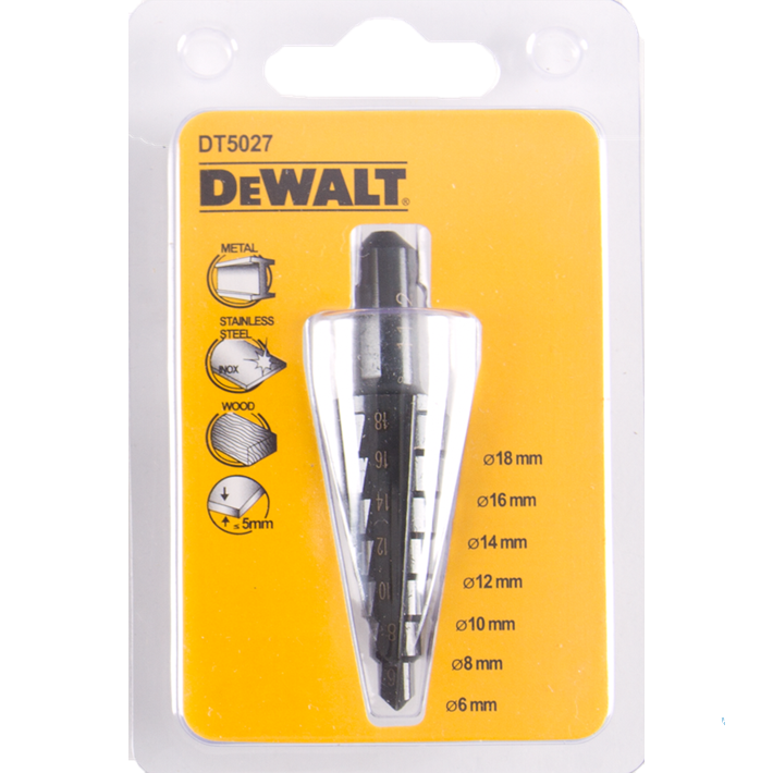 DeWALT Accesorios DT5027-QZ Extreme IMPACT Broca escalonada para metal 6-18mm