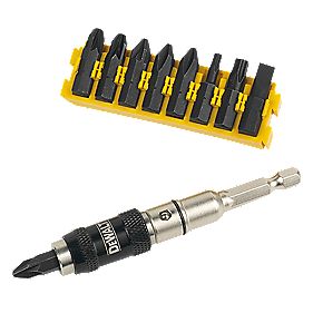 DeWalt Accesorios DT70518T-QZ Juego de puntas de impacto de 10 piezas con portapuntas giratorio