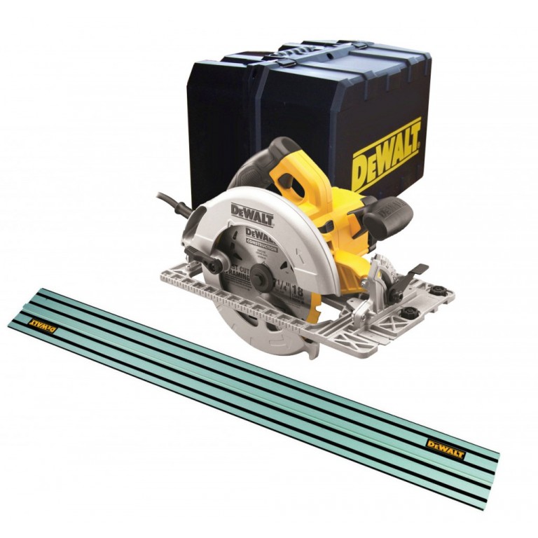 DeWalt DWE576K Sierra circular de 61 mm de profundidad de corte + regla de 1500 mm