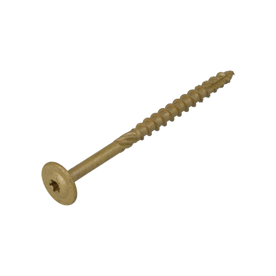 Dynaplus 0286.08.63201 Tornillo para construcción de madera AR-Bronce TK +Punta de corte TX-40 8,0 x 160/80 mm - 50 piezas