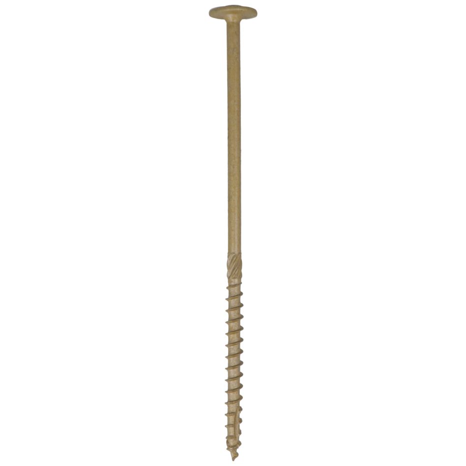 Dynaplus 0286.08.63401 Tornillo para construcción de madera AR-Bronce TK +Punta de corte TX-40 8,0 x 200/80 mm - 50 piezas