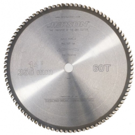 Jepson 600591 Hoja de sierra HM 355 mm 60T para hierro fundido