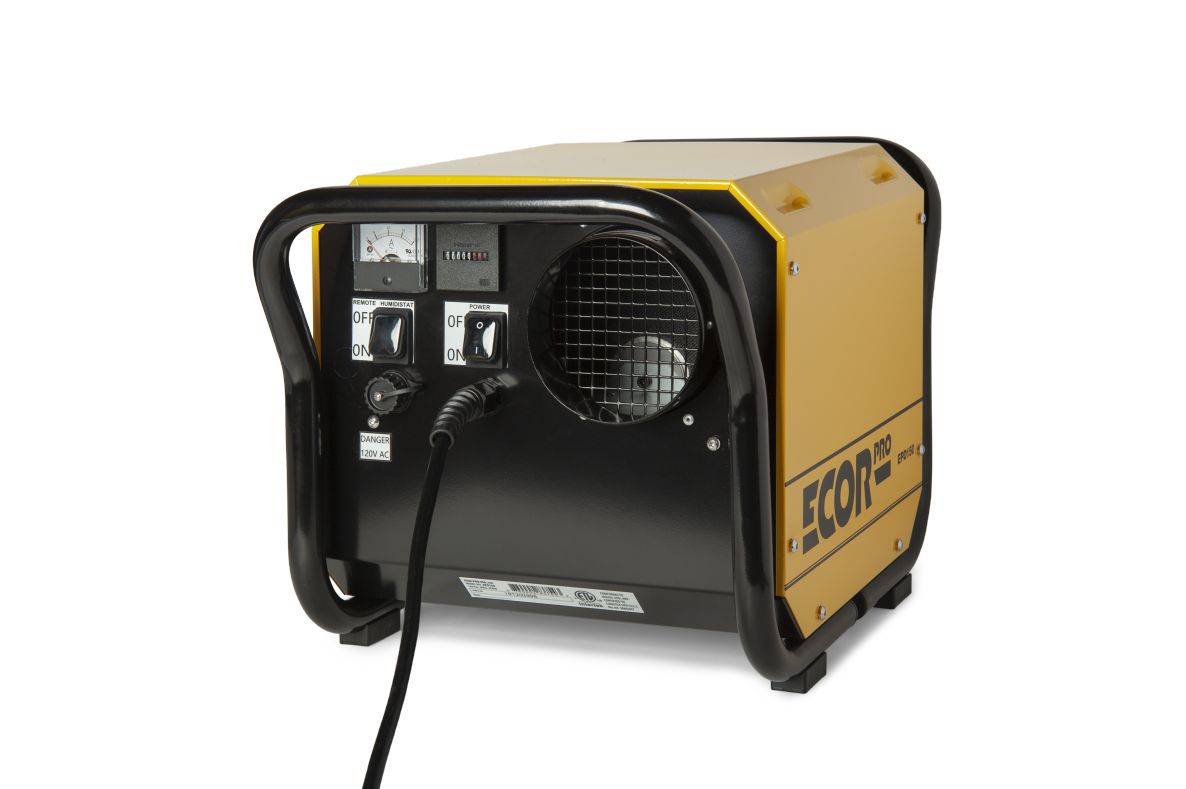 Ecor Pro DH2500  DryFan Deshumidificador de adsorción 35l negro/amarillo