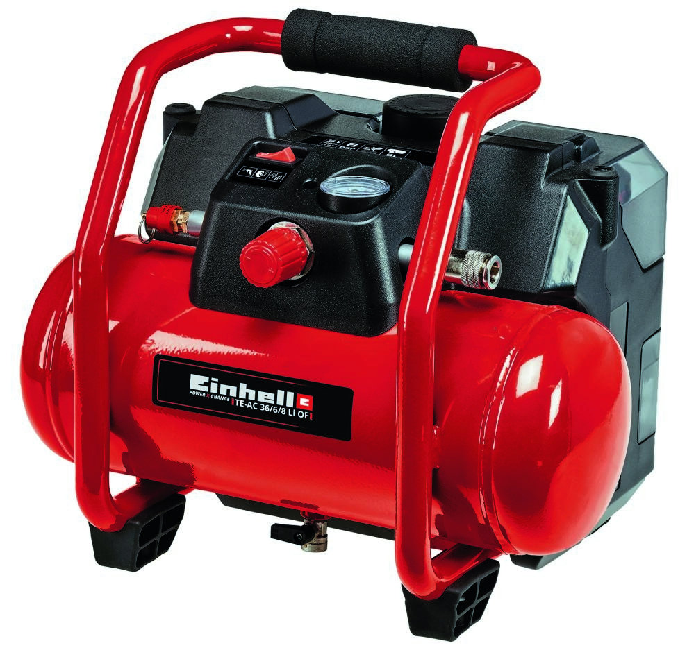 Einhell 4020450 TE-AC 36/6/8 Li OF Set-Solo Accu Compressor 2 x 18 Volts sin baterías ni cargador