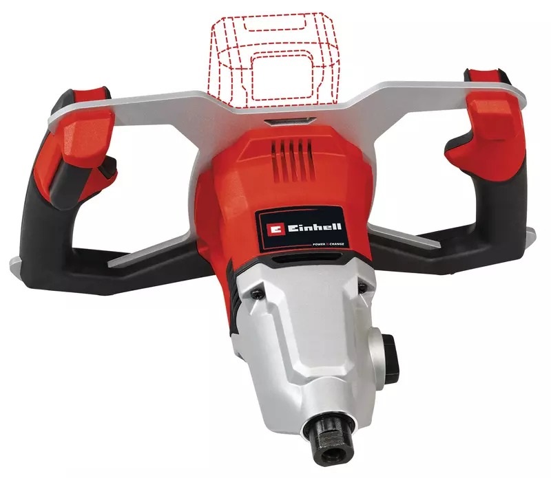 Einhell 4258770 TP-MX 18-2 Li BL Solo Accu Mezclador de pintura y mortero M14 sin batería ni cargador en caja