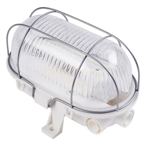Eurolux 66.022.03 Lámpara de construcción LED Bulleye LED - blanca - carcasa de plástico con cesta de alambre