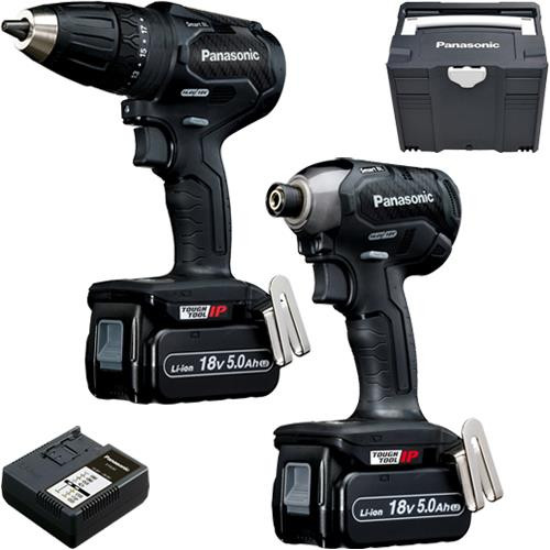 Panasonic EYC241LJ2G Conjunto de taladro inalámbrico EY79A3 y llave de impacto EY76A1 18 voltios 5,0 Ah Li-ion en systainer