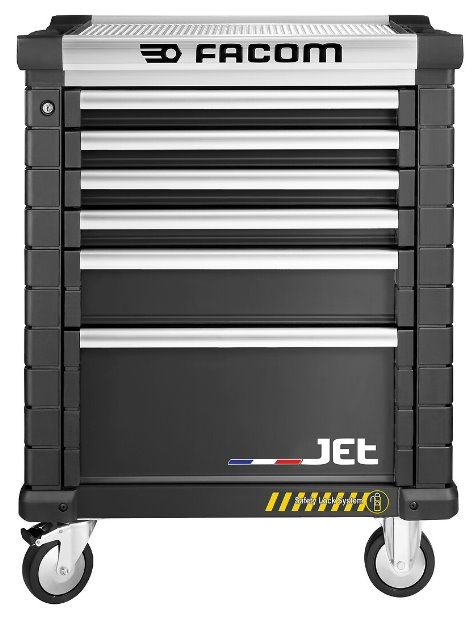Facom JET.6NM3AS Carro de herramientas Jet 6 cajones m3 cierre de seguridad negro