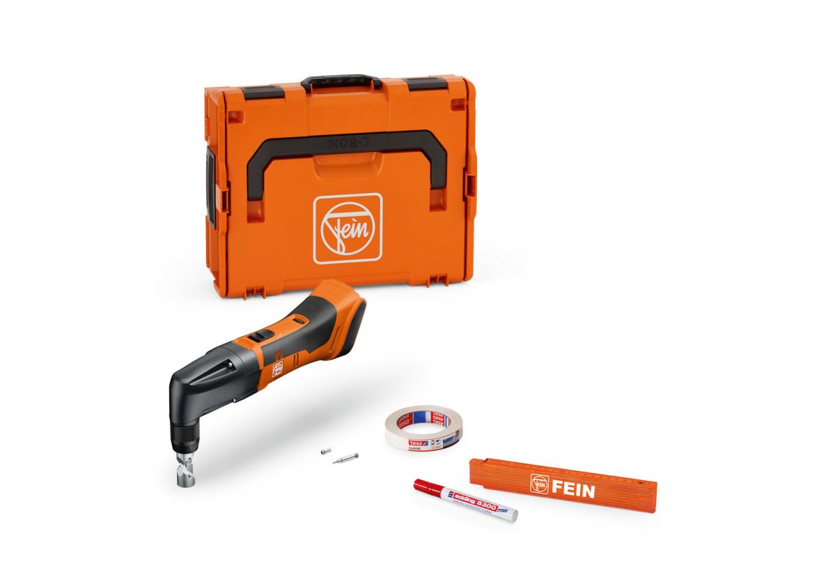 Fein 71321162000 ABLK 18 1.6 E AS Juego básico de mordazas de precisión hasta 1,6 mm, sin batería ni cargador, en maletín L-BOXX