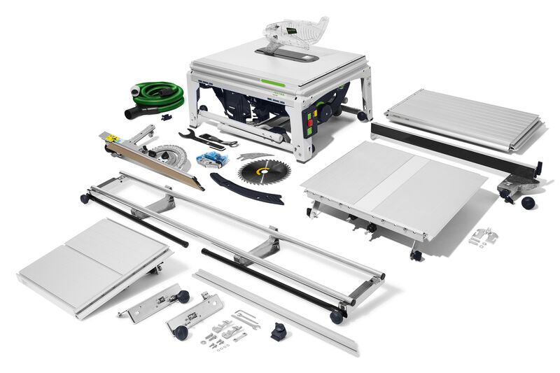 Festool 578108 TKS 80 EBS ST 840-Sierra de mesa 254 mm con protección SawStop