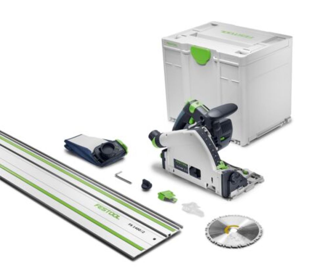 Festool 578826 Sierra circular sin cable TSC 55 KSEB-Basic-FS con carril gu&iacute;a, sin bater&iacute;a ni cargador en Systainer