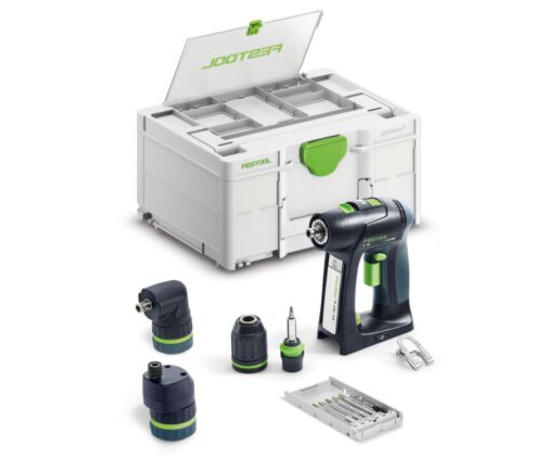 Festool 578831 C 18 Basic-Set taladro atornillador a bater&iacute;a sin bater&iacute;a ni cargador en malet&iacute;n