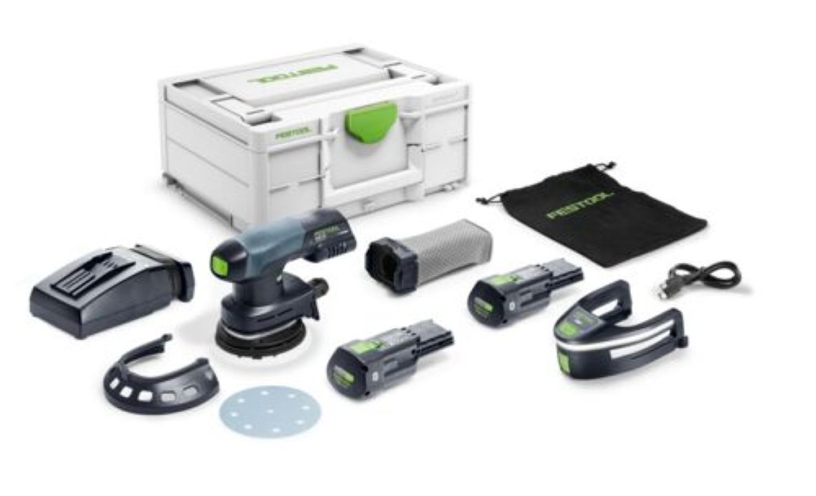 Festool 578854 Lijadora exc&eacute;ntrica ETSC 125 3.0 I-Plus Accu 1x bater&iacute;a 18V 3.0Ah y cargador r&aacute;pido en malet&iacute;n