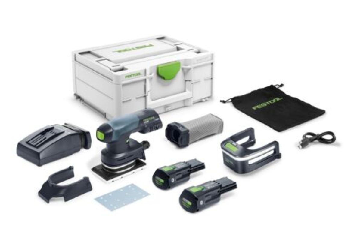 Festool 578931 Lijadora orbital sin cable RTSC 400 3.0 I-Plus 1x bater&iacute;a de 18V 3.0Ah y cargador r&aacute;pido en malet&iacute;n